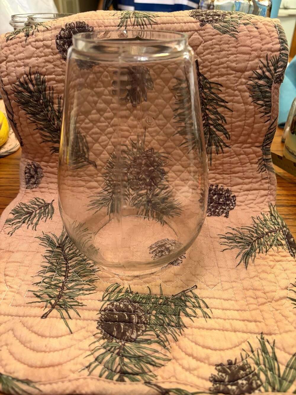 Vintage Clear Glass Replacement Lantern Globe 6-3/4” Tall Railroad Camping